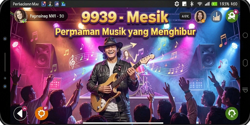 Tampilan gameplay <strong>9939</strong> yang menarik dengan berbagai fitur musik.