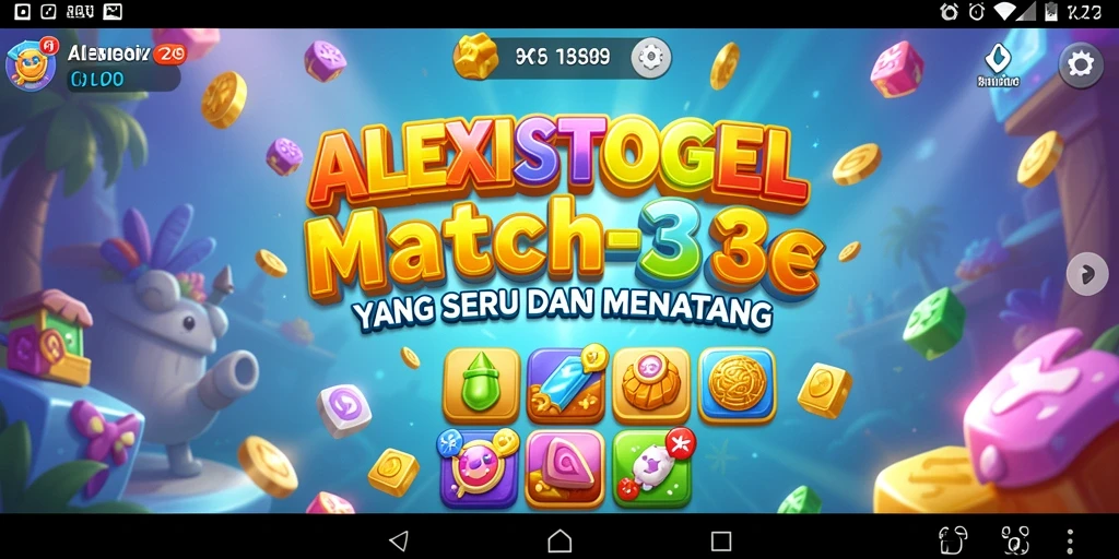 Tangkapan layar utama ALEXISTOGEL menampilkan elemen warna-warni dan gameplay yang menantikkan.