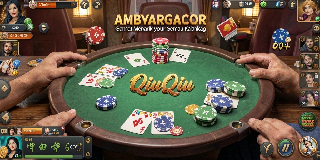 Tampilan gameplay QiuQiu yang seru dan mengasyikkan di AMBYARGACOR.