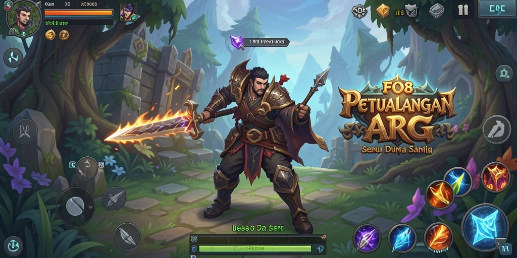 Screenshot menunjukkan aksi pertarungan epik dalam FO8.