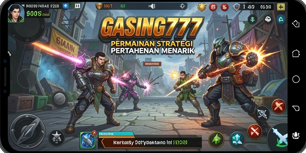 Tampilan mendebarkan dari gameplay GASING777 yang penuh strategi Tower Defense.