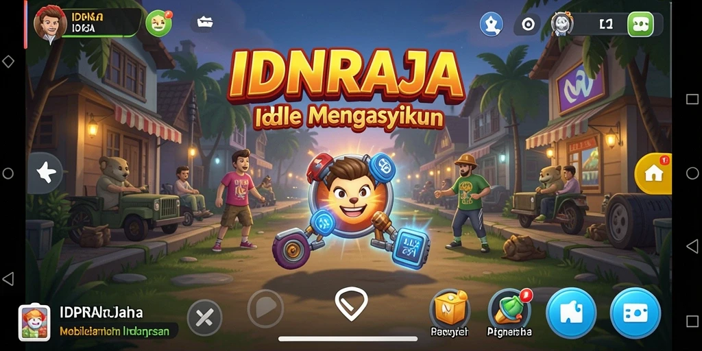 Tampilan gameplay IDNRAJA yang menarik dan menghibur.