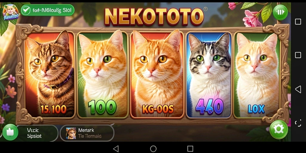 Tampilan gameplay menarik dari NEKOTOTO yang memikat pemain.