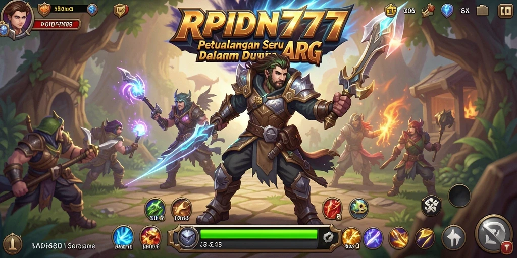 Tampilan gameplay seru RPIDN777 di dunia fantasi yang menakjubkan.