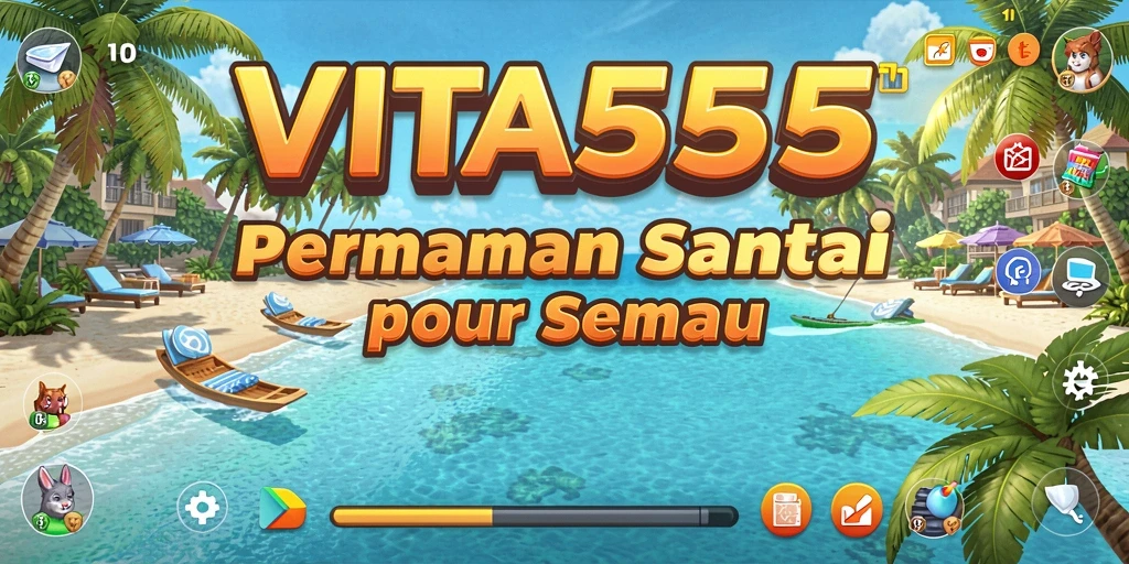 Tangkapan layar gameplay VITA555 yang menggambarkan keseruan bermain.