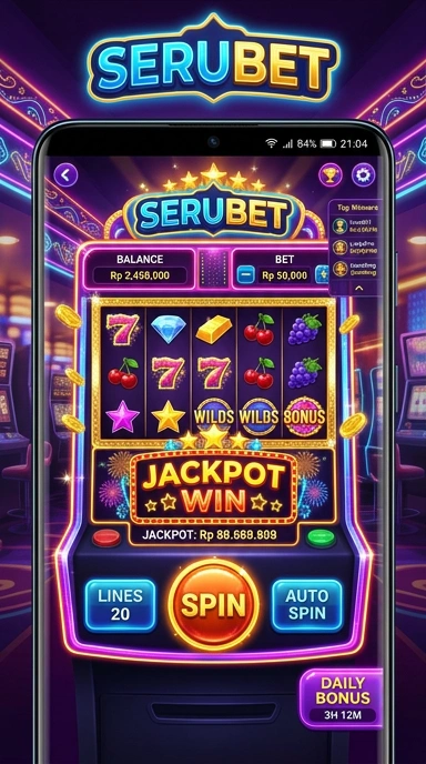 Screenshot antarmuka pengguna serubet yang menawan.